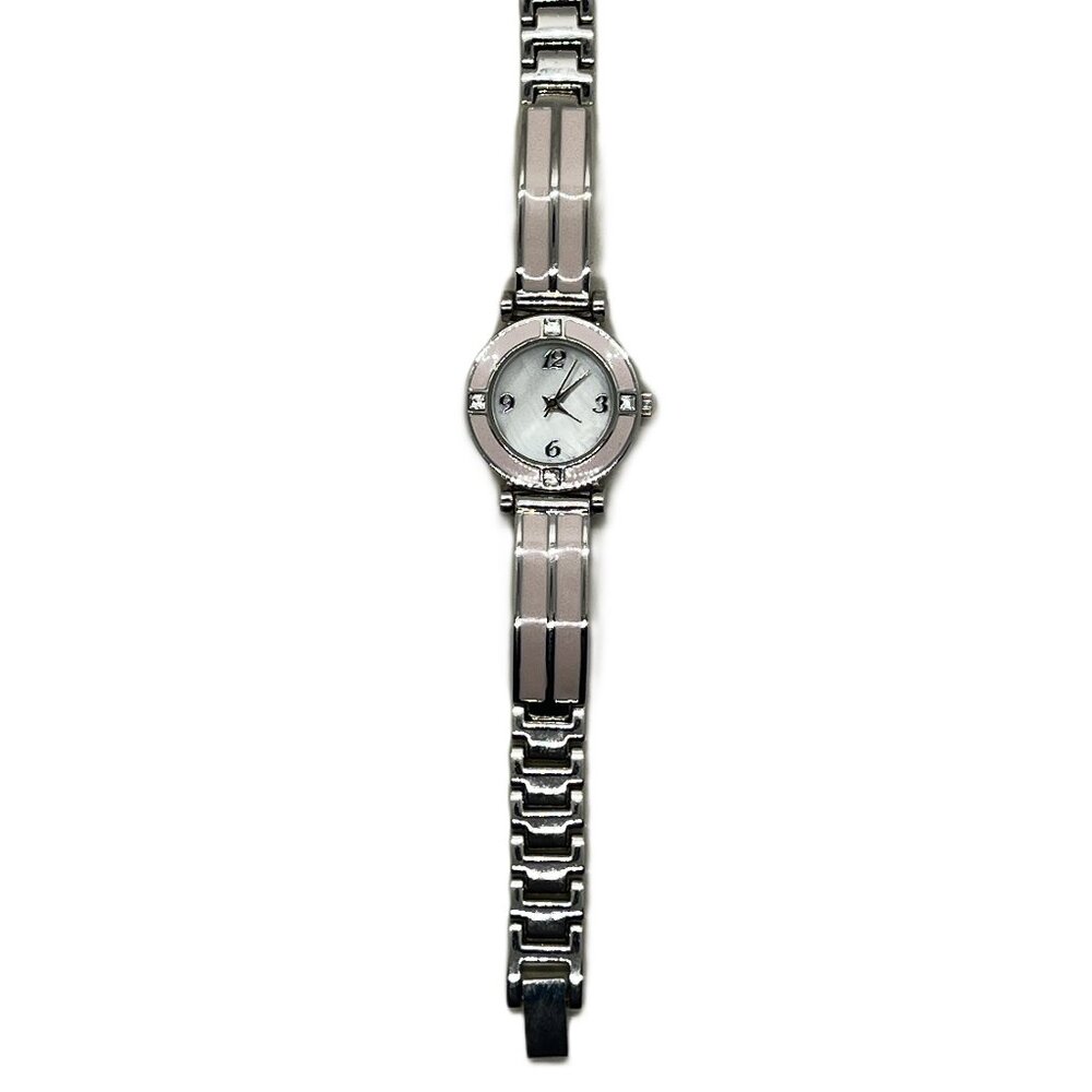 Pretty Ladies Pink and Silver Colored Quartz Watch - Picture 5 of 6